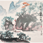 王金星作品《新村一路喜讯多》