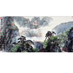 王金星作品《古寨新村》
