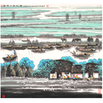 王琼作品《春风又绿洞庭》