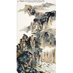 刘子冬《云松掩映仙人桥》